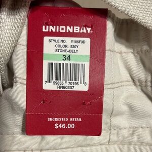 UNIONBAY Stone Belted Cargo Shorts